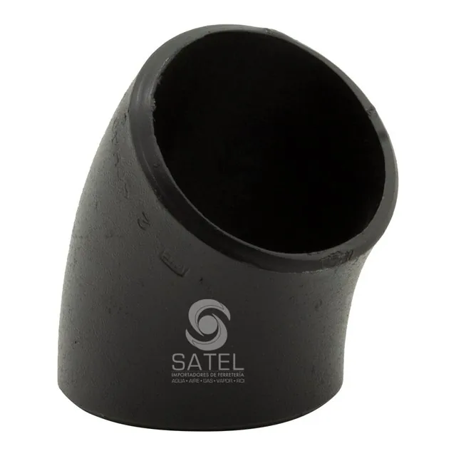 Codo soldable 45° radio largo