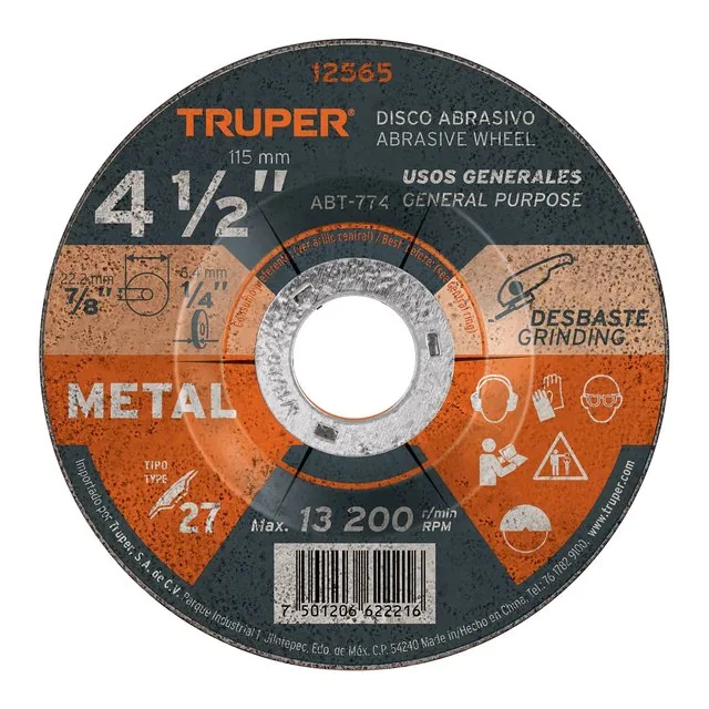 Disco de desbaste para metal