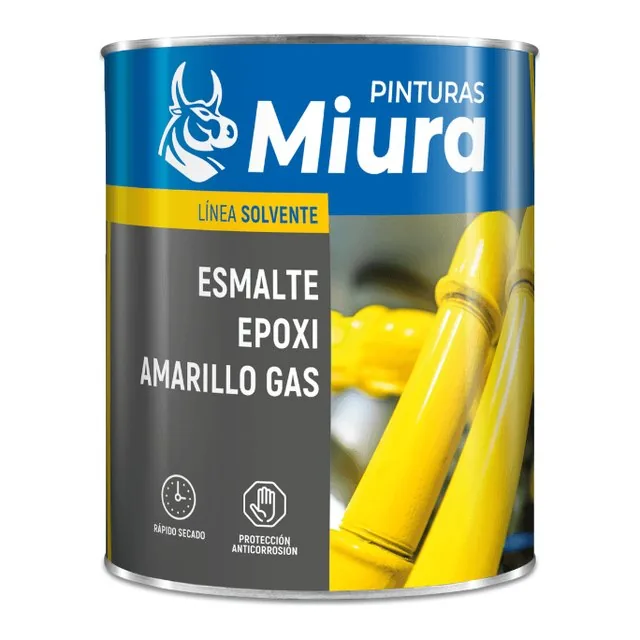 Esmalte amarillo para tubería de gas
