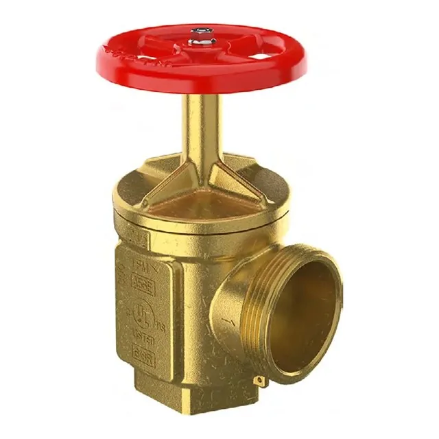 Válvula angular contra incendio