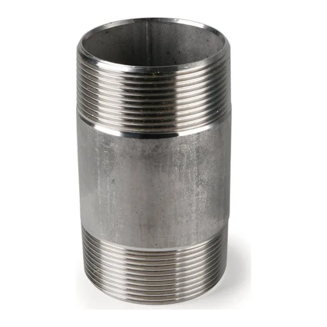 Niple corrido roscado inoxidable 304 (150 lb)