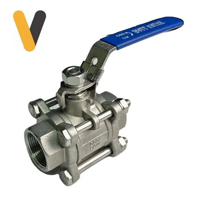 Válvula de bola inoxidable 3 piezas